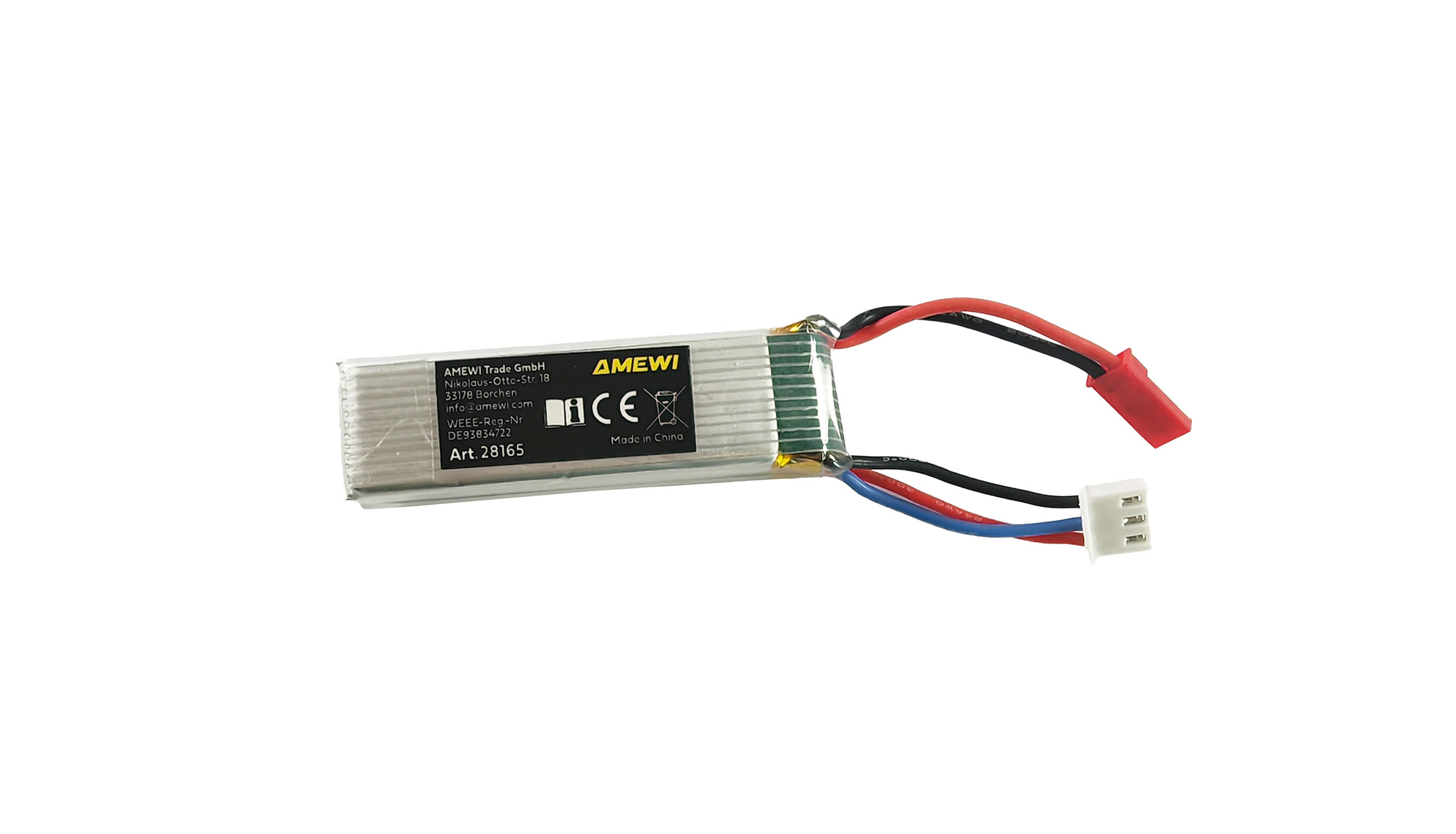 Amewi LiPo Akku 2S 7,4V 600mAh 30C JST-BEC 28165