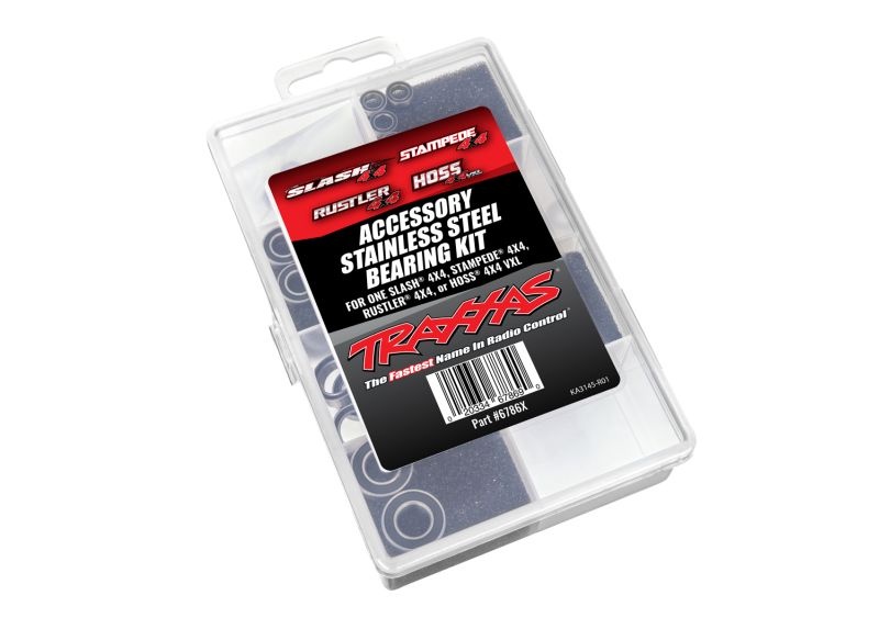 Traxxas Kugellager-Set Edelstahl 4X4 komplett Slash 4x4, Stampede 4x4, Rustler 4x4, Hoss 4x4 VXL 6786X