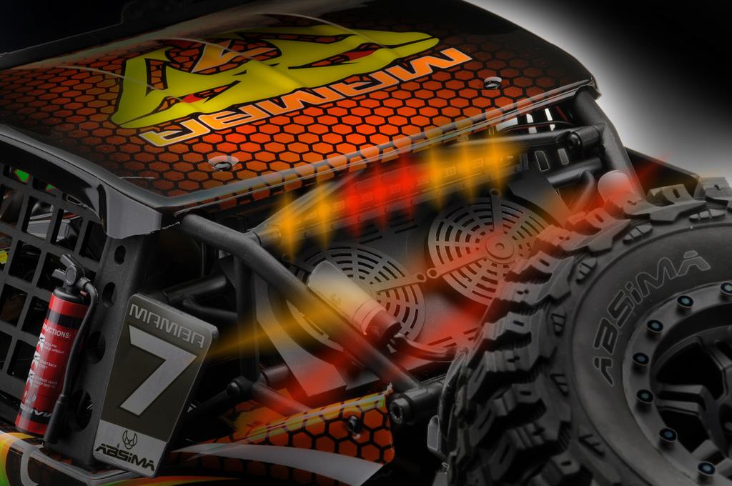 Absima Elektro RC Rock Racer MAMBA 7 Orange 6S BL RTR 17002 - Abbildung 9