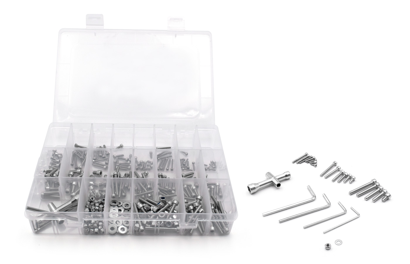 Modster Schrauben Set Innensechskant Edelstahl 355 Teilig mit Aufbew MD11716