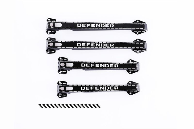 GPM Edelstahl Türgriffe schwarz (4 Stk.) Traxxas Traxxas4 Defender