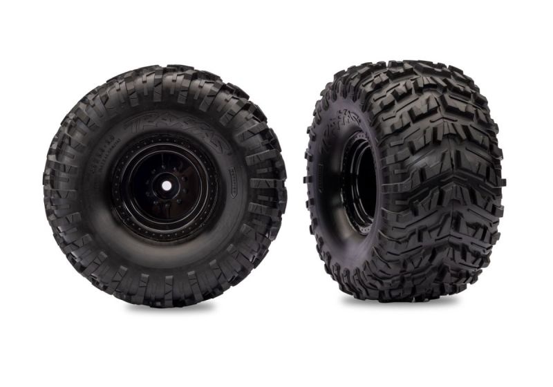 Traxxas Talon MXT Reifen / Felgen schwarz (2) Elektro vorne, Nitro hinten 13670