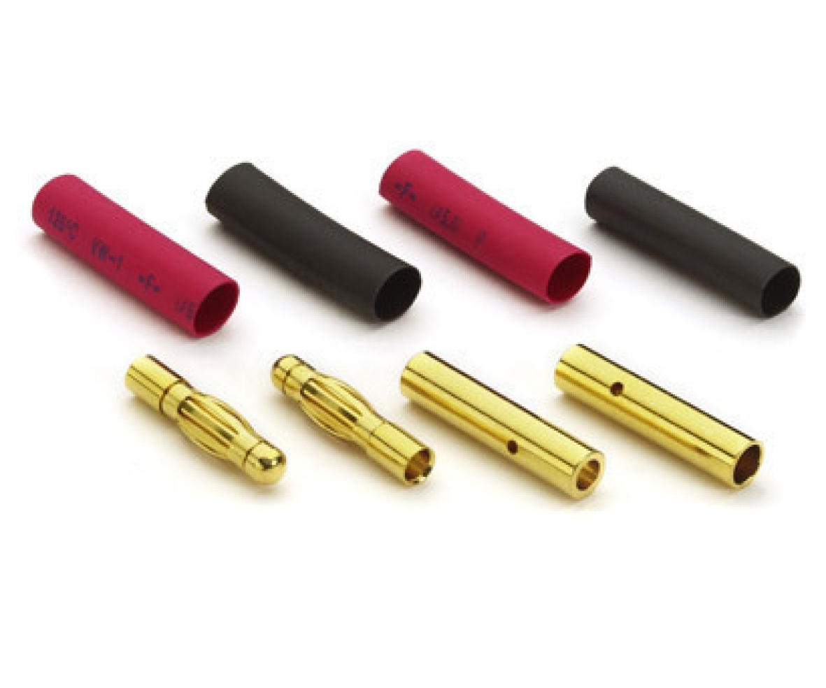 Carson 06084 Goldkontakte 4mm 2x Buchse, 2x Stecker 500906084