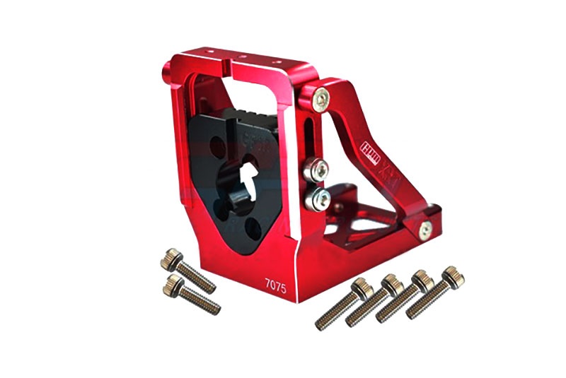 GPM Motorhalter 7075-T6 Alu rot mit Schnellmontage Traxxas XRT & XMAXX mit Umbauten - Abbildung 1