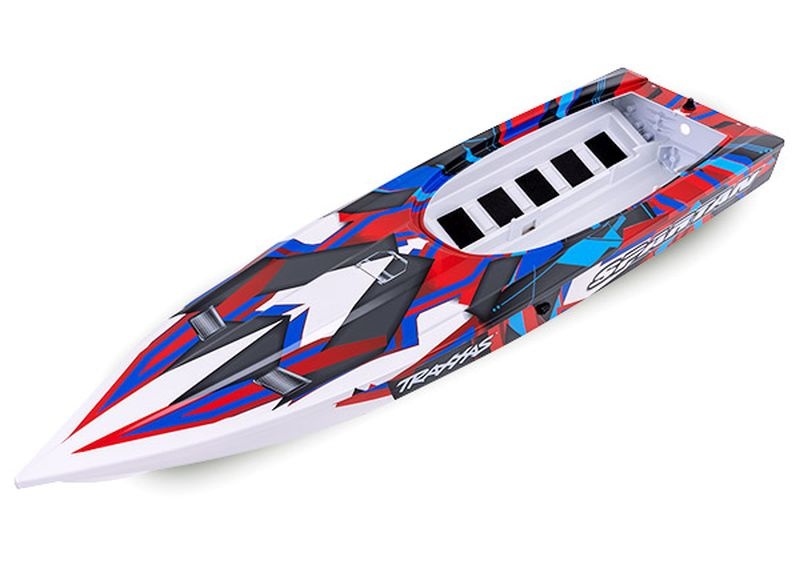 Traxxas Rumpf Spartan rote Grafik (kpl. montiert) 5737R