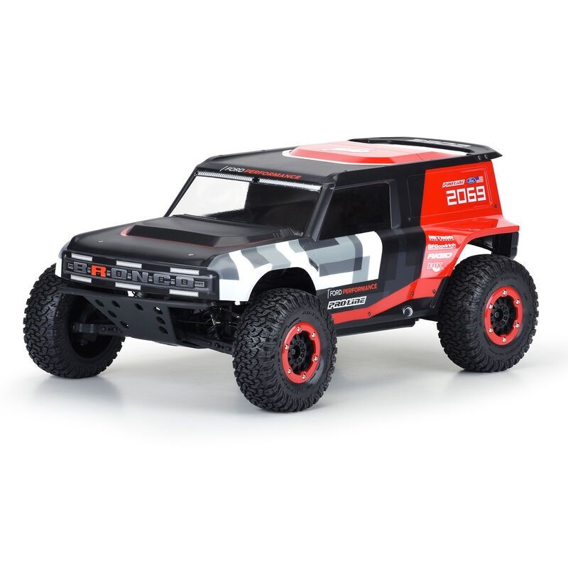 Pro-Line Ford Bronco R Karo klar /benötigt lange Karo-Halter für Tenacity SCT/TT Pro, Senton 4x4, BigRock 4x4 + TRX Slash 3586-00