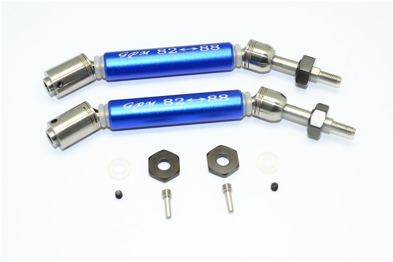 GPM Edelstahl CVD mit Aluwelle hinten blau Traxxas Slash 2WD/4x4, Stampede 4x4