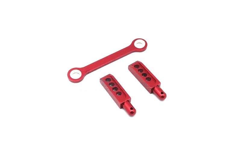 GPM Alu Karo-Steher m. Befestigung eloxiert hinten rot Traxxas 1/16 E-Revo