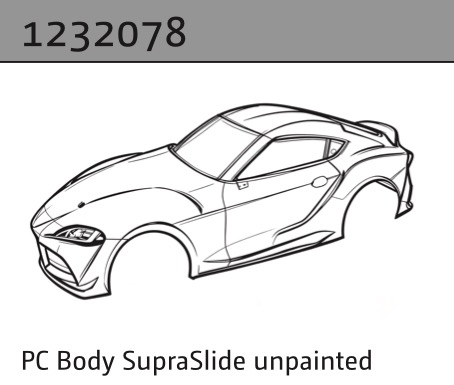 Absima PC Karosserie SupraSlide unlackiert 1232078
