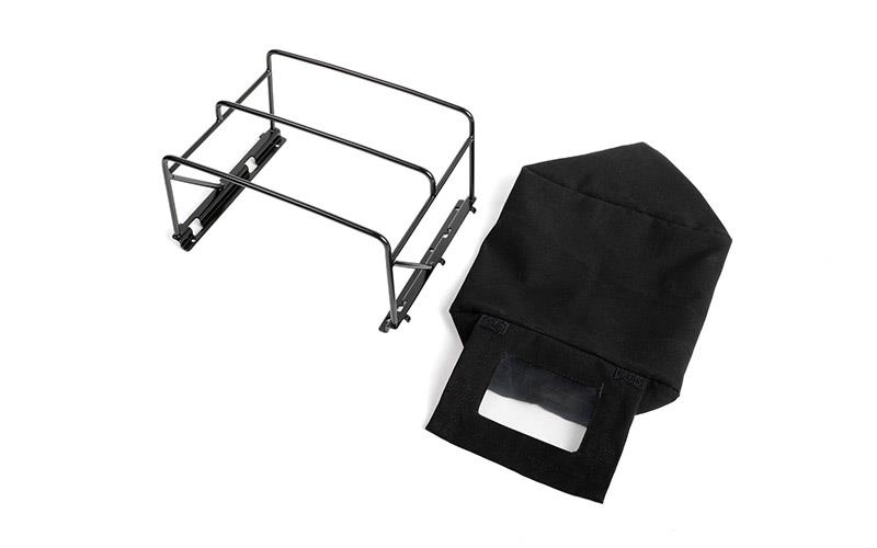 RC4WD Steel Tube Bed Cage w/ Soft Top für RC4WD Gelände II 2015 Land Rover Defender D90 (Pick-Up) (Schwarz) (VVV-C5009)