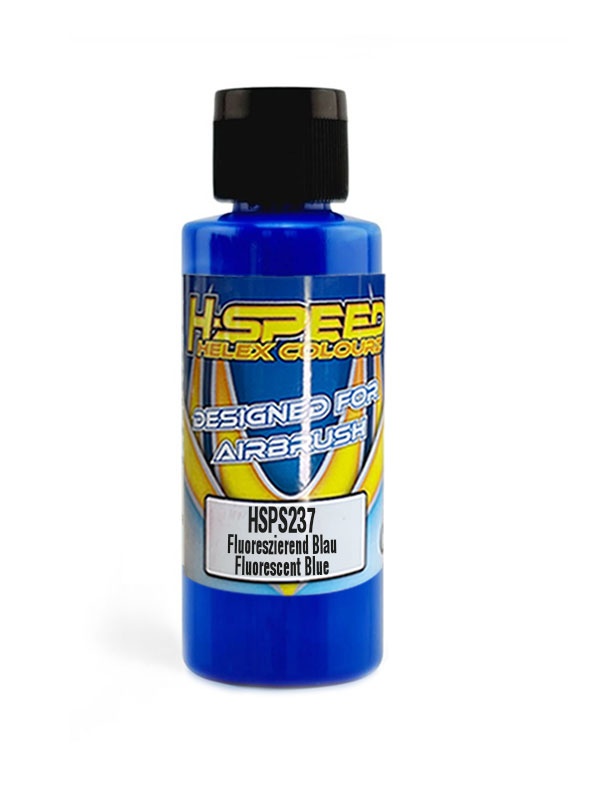 H-SPEED Lexan Airbrush Farbe 60 ml Fluoreszierend Blau / Fluor Blue HSPS237
