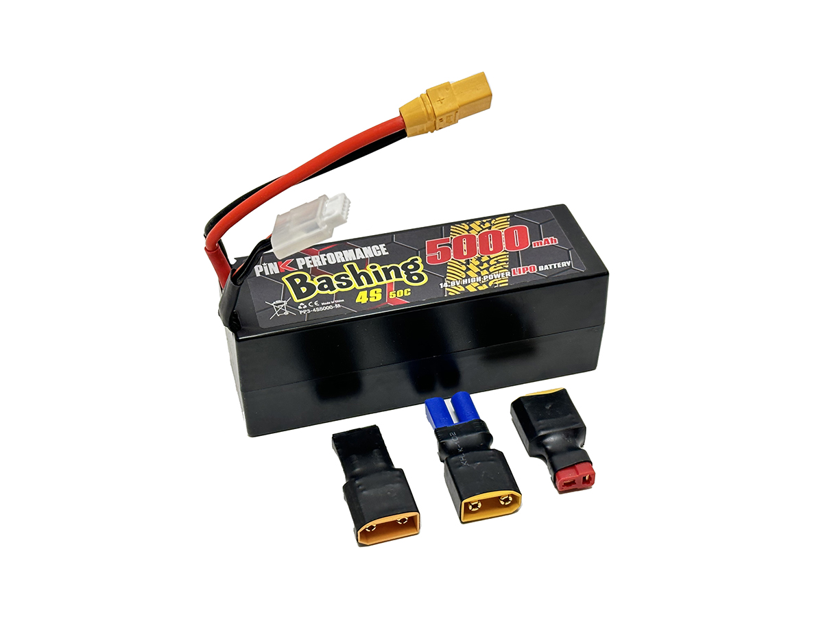 Pink Performance Bashing LiPo Akku 4S 14.8V-5000-50C (Multi) 139x47x49mm 590g PP3-4S5000-M