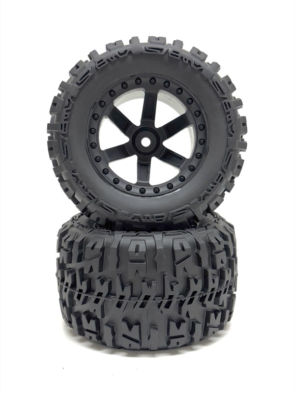 Absima 1:10 Monster Truck Räderset schwarz (2) 2500040