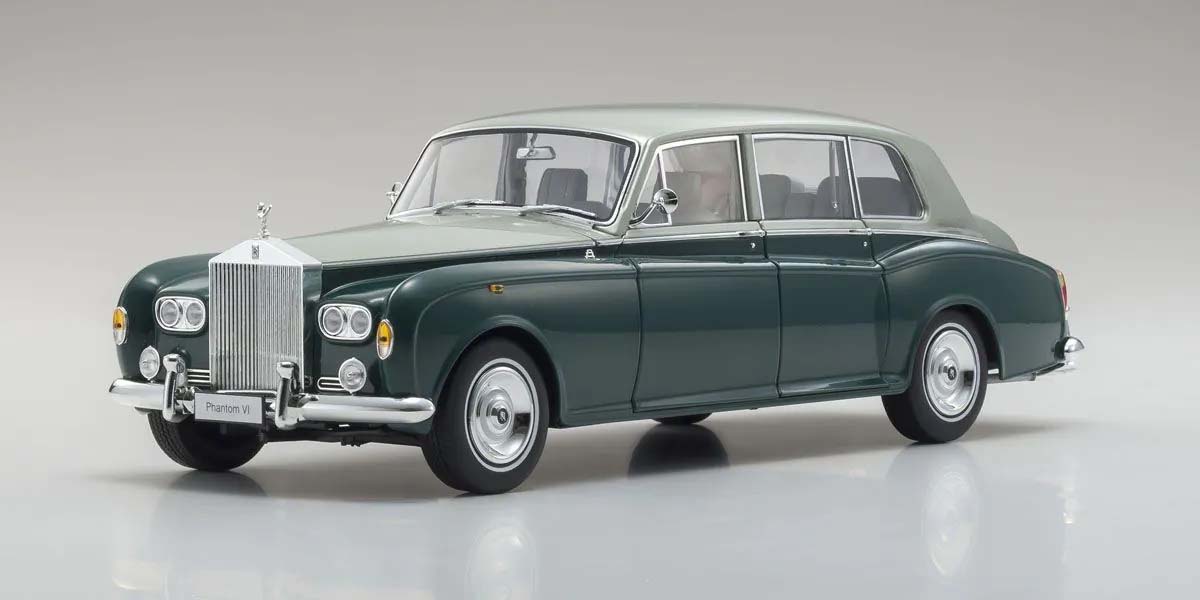 Kyosho 1:18 Rolls-Royce Phantom VI EWB 1968 Green-Silver 08905GRS