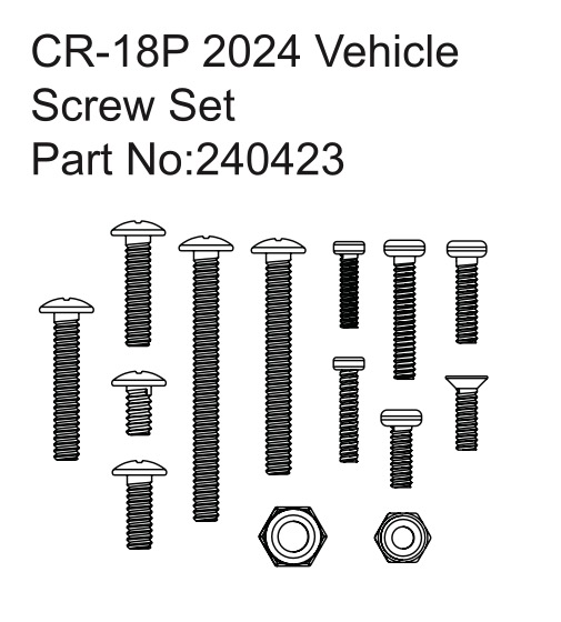Hobby Plus CR-18P Vehicle Screw Set (2024) 240423