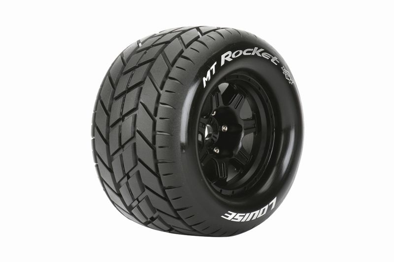 Louise MFT MT 3.8 Rocket 1/8 Sport Felge schwarz (2) 17mm TRAXXAS, HPI / 1/2Z Offset / L-T3320BH