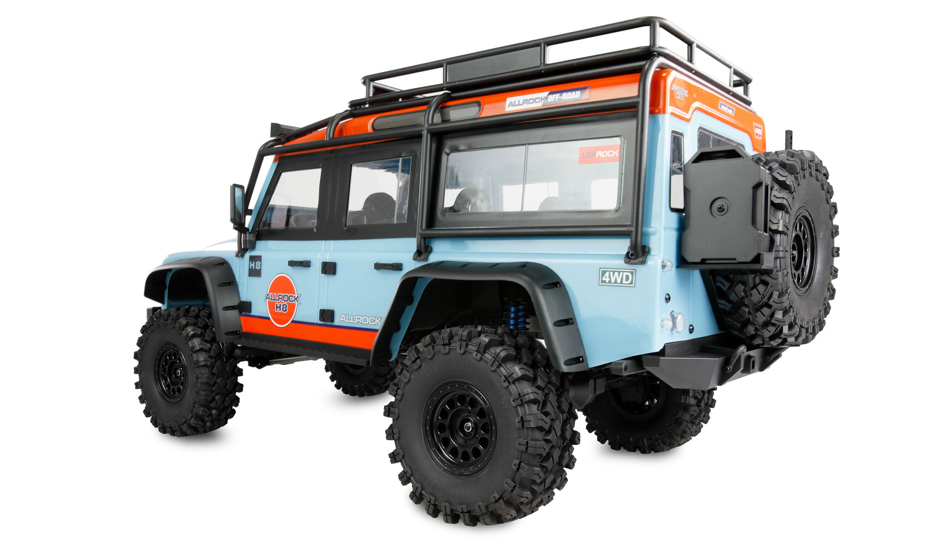 Amewi ALLRock H8 V2 Scale Crawler brushless 1:8 RTR blau/orange 22766 - Abbildung 4