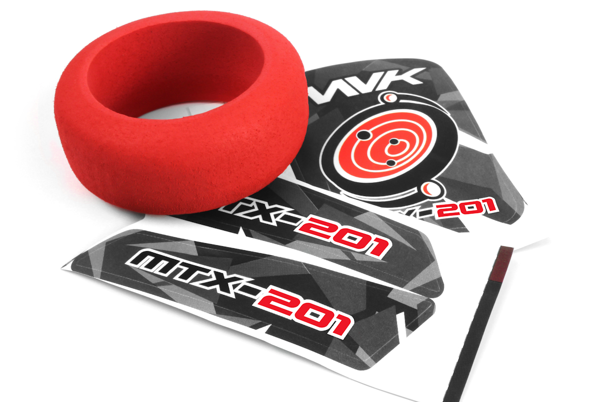 Maverick MTX-201 Sender Schaumrad & Decals (Rot) 150752 - Abbildung 1