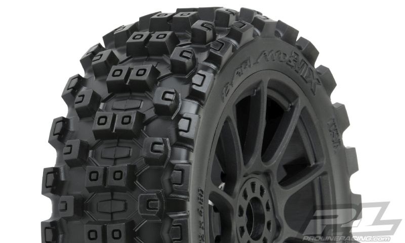 Pro-Line Badlands MX M2 (medium) auf Felge Mach10 schwarz v/ Verbrenner 1:8 Offroad *neuer Preis* 9067-21