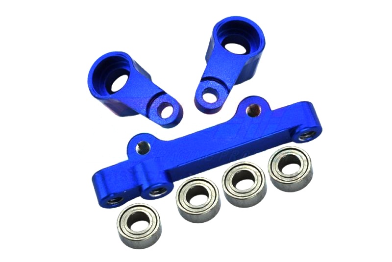 GPM ALUMINUM STEERING ASSEMBLY Team Losi Mini-T 2.0 blau