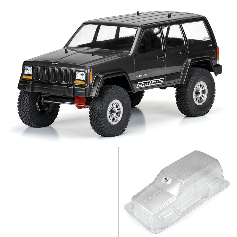 ProLine Proline1/10 2001 Jeep Cherokee Karosserie klar 12.3” (313mm) Radstand Crawler