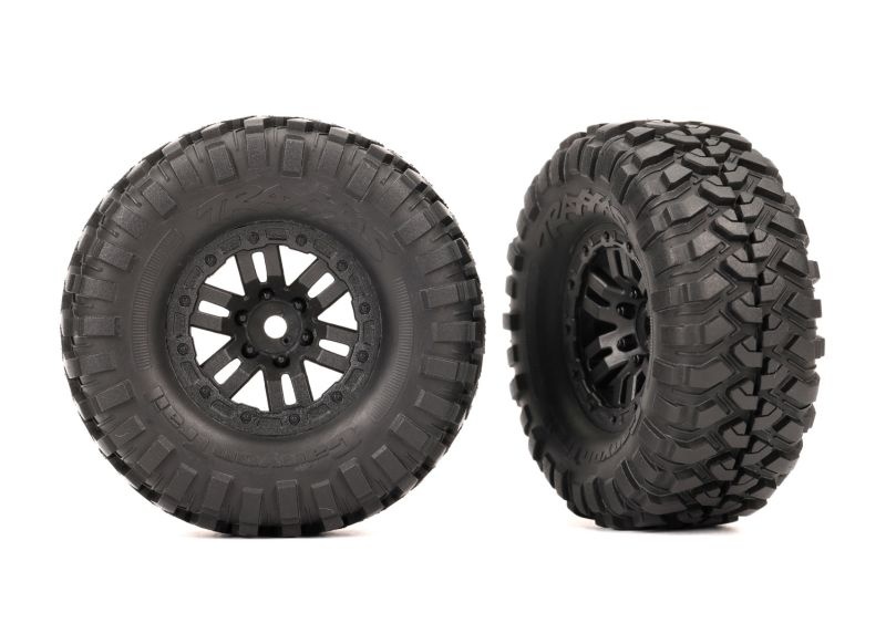 Traxxas Reifen & Felgen assembled (black 1.0 Felgen Canyon Trail 2. 9773 - Abbildung 1