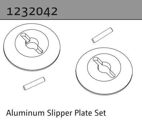 Absima Aluminium Slipperplattenset 1232042