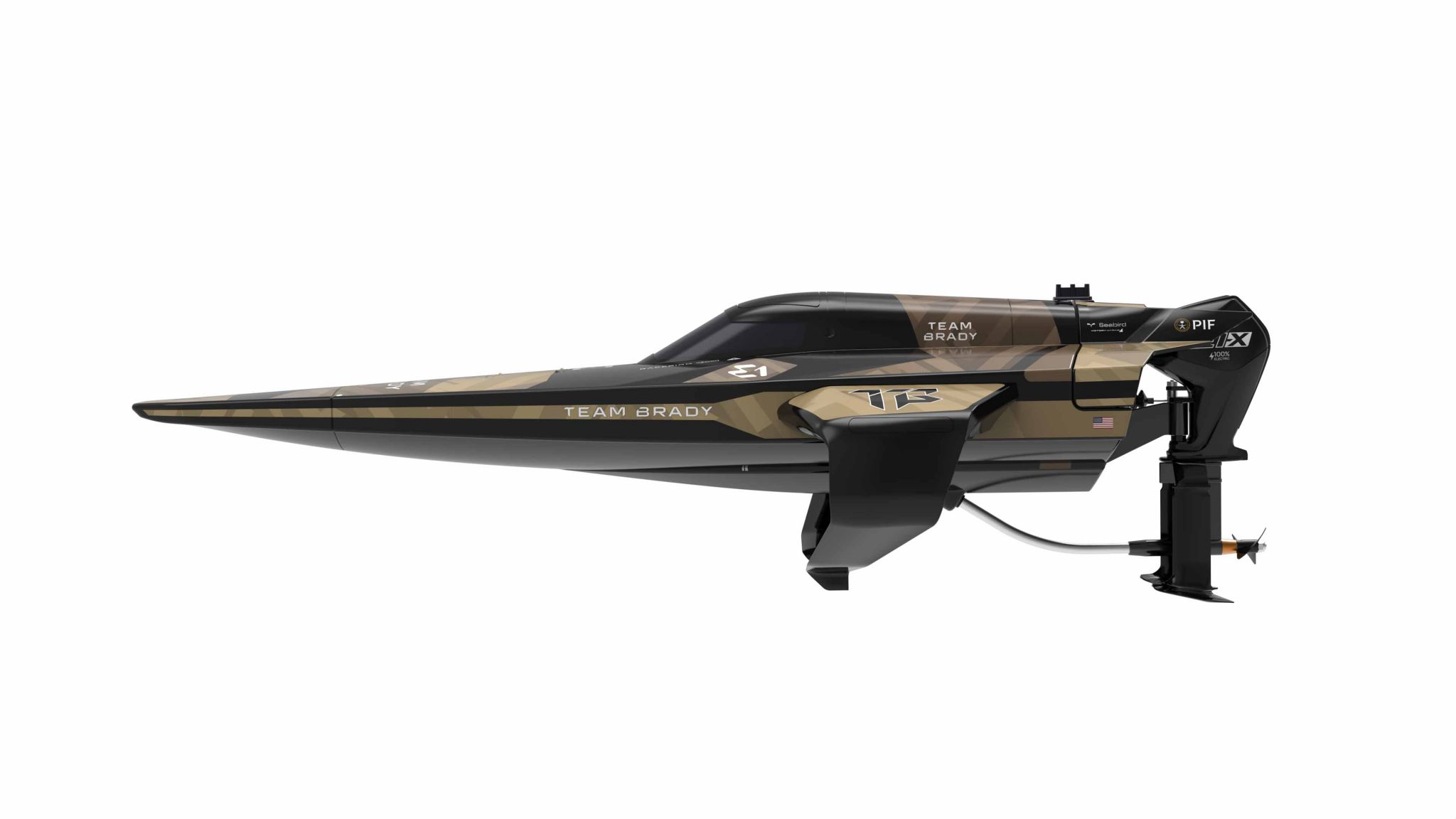 Joysway E1 Racebird Hydrofoil Boat Team Brady 1/14 Rennboot RTR 8608BRADY - Abbildung 5