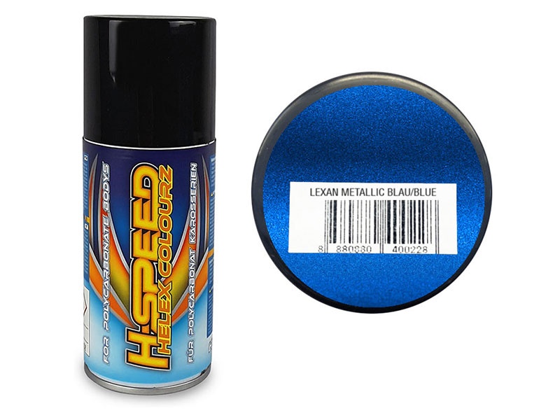 H-SPEED Lexan Spray Farbe Helex Colourz Metallic Blau 150ml HSPS028