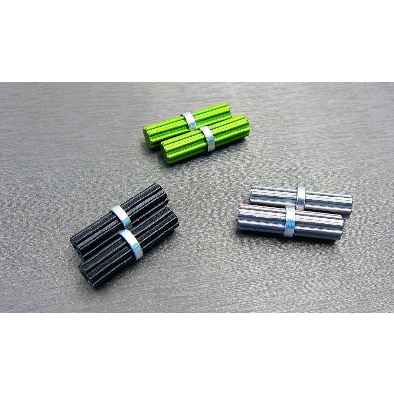 SAMIX Alum. Antriebswelle kurz innen schwarz für Axial SCX10-3 SCX3-6044L