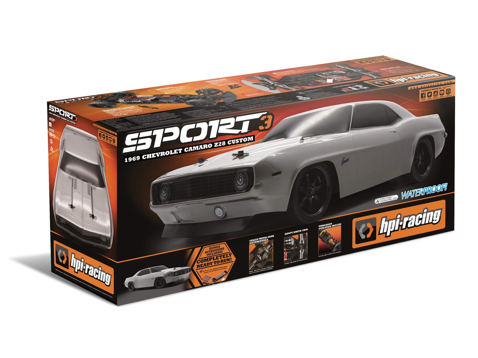 HPI Sport 3 1969 Chevrolet Camaro Z28 Custom 160423