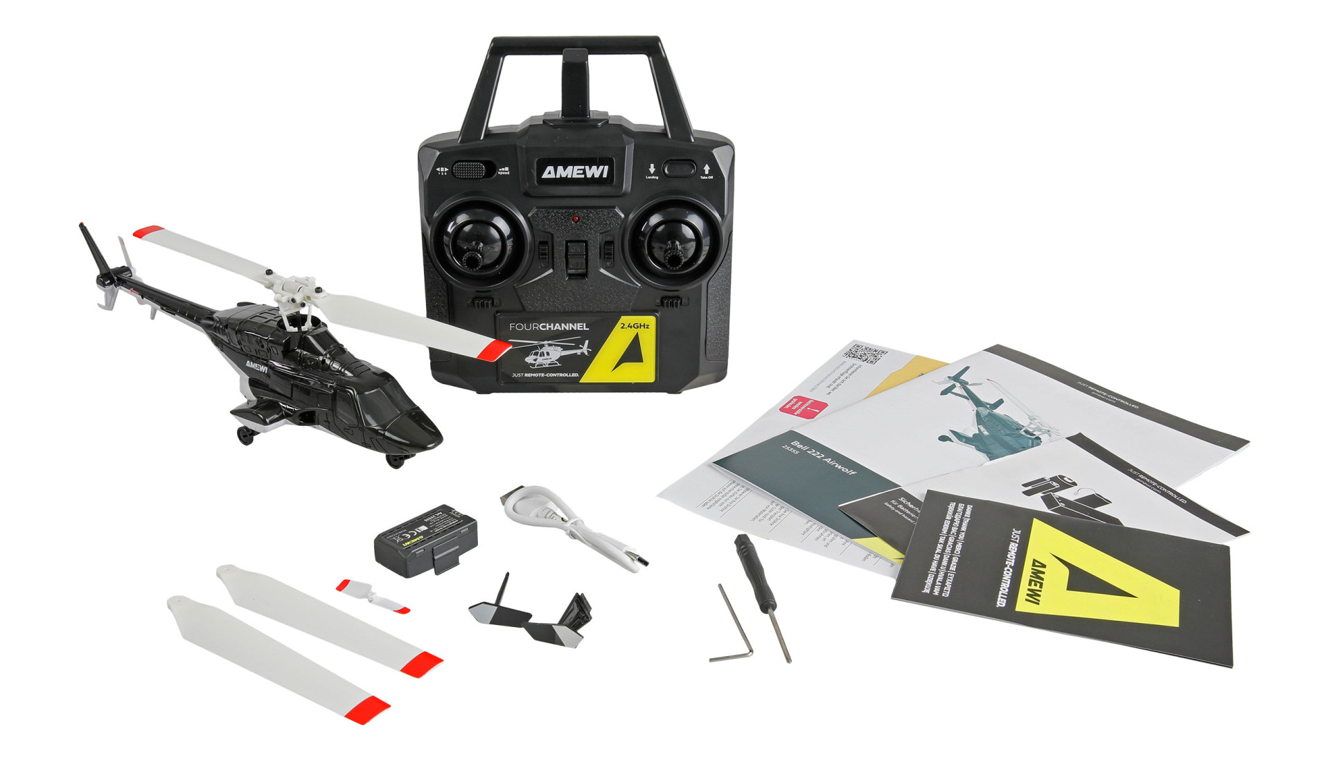 Amewi Bell 222 Airwolf Helikopter 4-Kanal 6G RTF 25355 - Abbildung 8