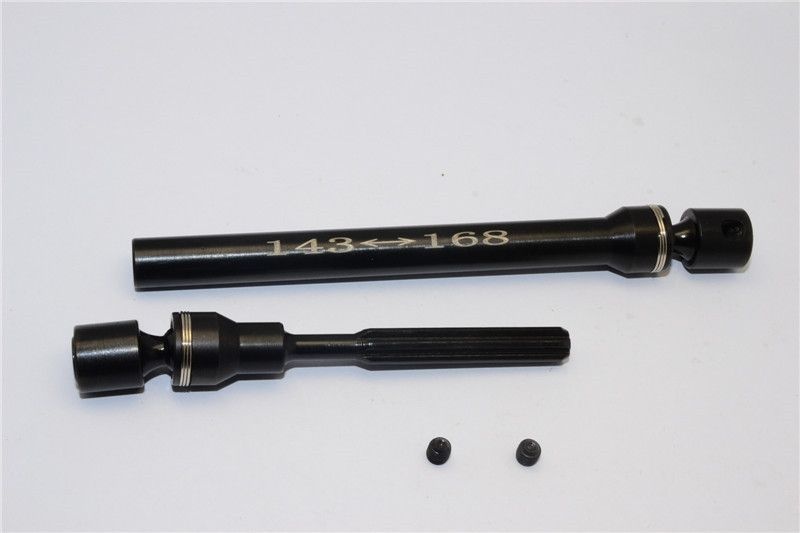 GPM Stahl Mittelkardanwelle (143mm-168mm) schwarz Tamiya CC01