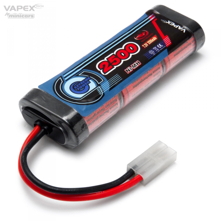 Vapex NiMH Akku 7,2V 2500mAh Tamiya-Stecker 6RD2500SC-H6-T1