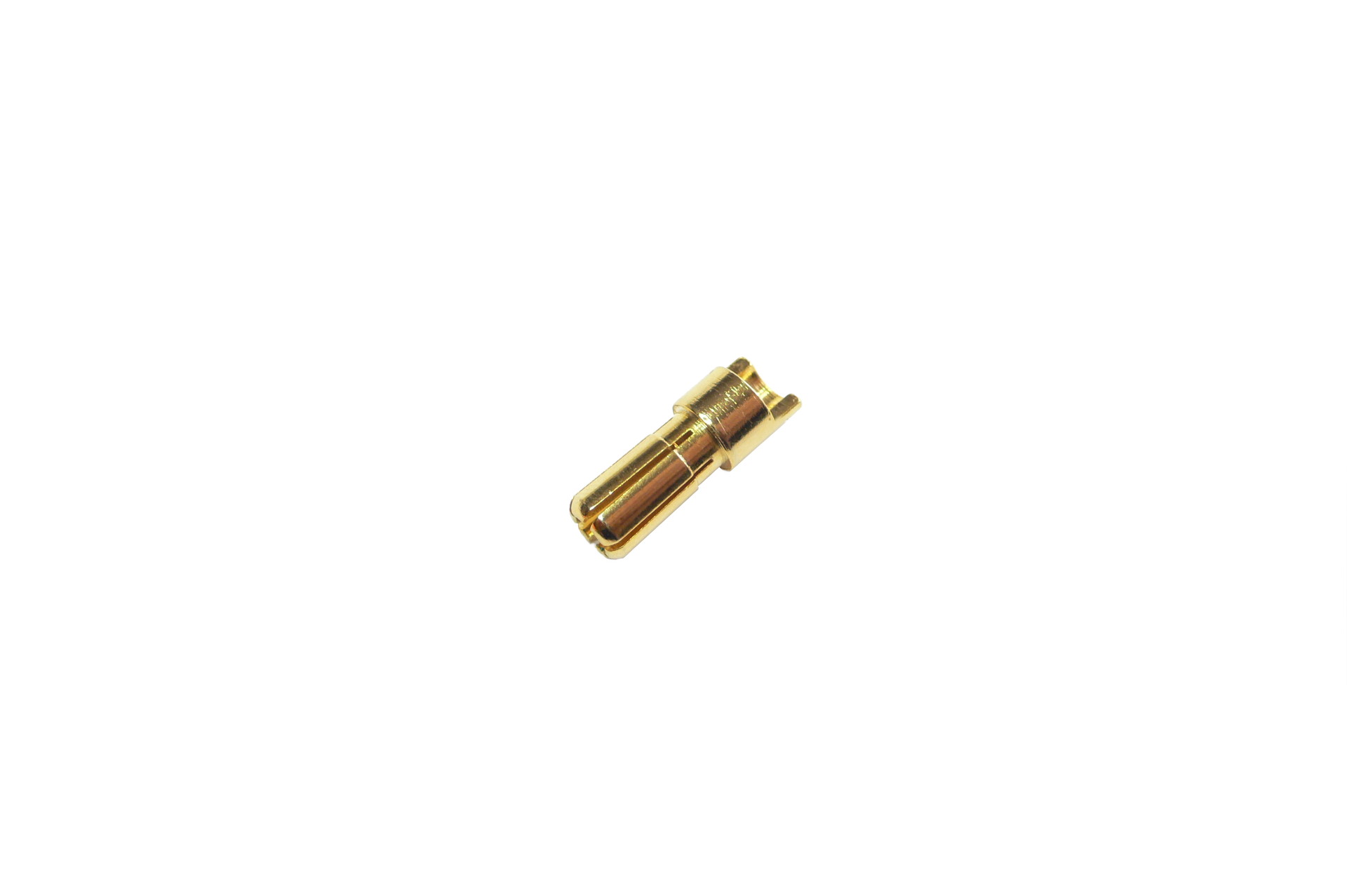 5,5mm Goldkontakt Stecker Goldstecker Goldverbinder male männchen lose - Abbildung 1