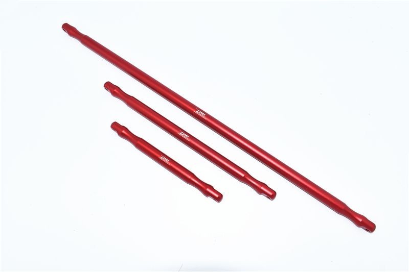 GPM Alu Chassisstreben Set v/h/mitte rot ARRMA Kraton 8s MAKX025R