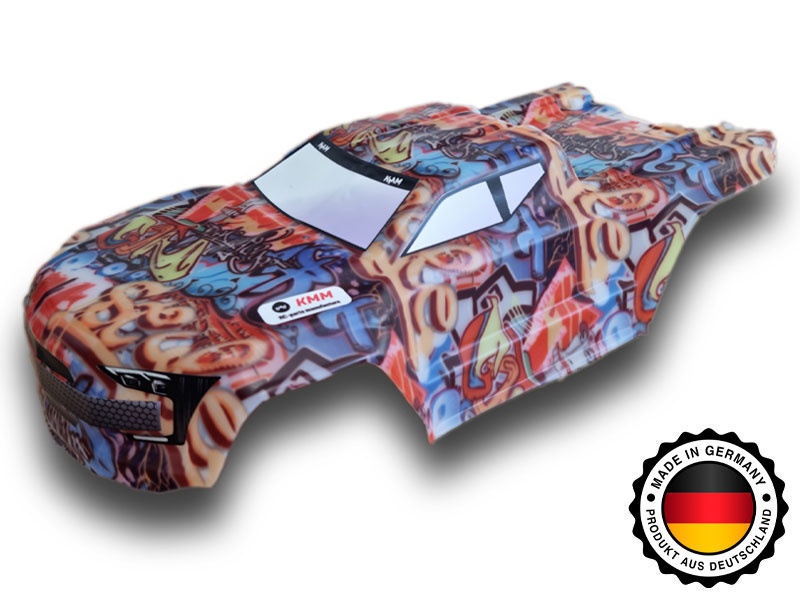 KMM Karo unbreakable +Dekor Graffiti-Designprint für ARRMA Kraton 4S