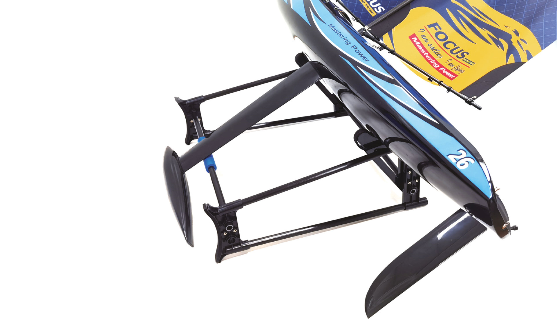 Joysway Focus III Racing Segelyacht 100cm 2,4GHz RTR blau 26099 - Abbildung 2