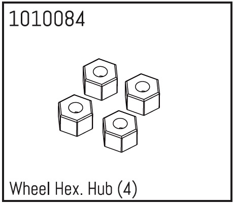 Hobby Plus Wheel Hex (4) 240255