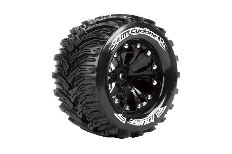 Louise MT-Cyclone soft Felge schwarz 1/2 Offset (2) Monster Truck 2,8 L-T3226SBM
