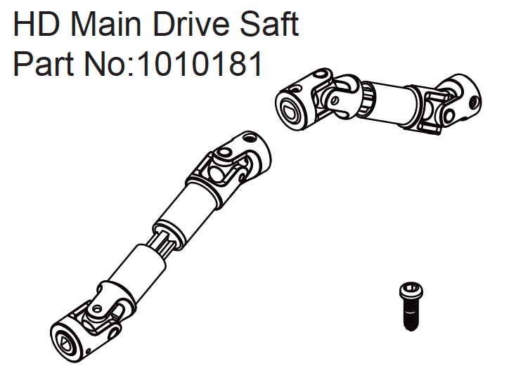 Hobby Plus HD Main Drive Shaft - EVO 1:18 240325