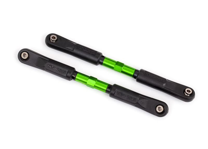 Traxxas Vorspurstangen 120mm Alu grün mit Kugelpfannen montiert 9549G