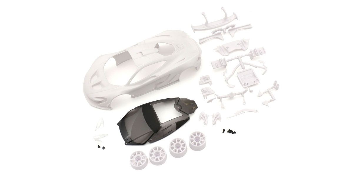 Kyosho Karossserie McLaren P1 GTR Mini-Z + Felgen 2WD (Ohne Lackierung) MZN190