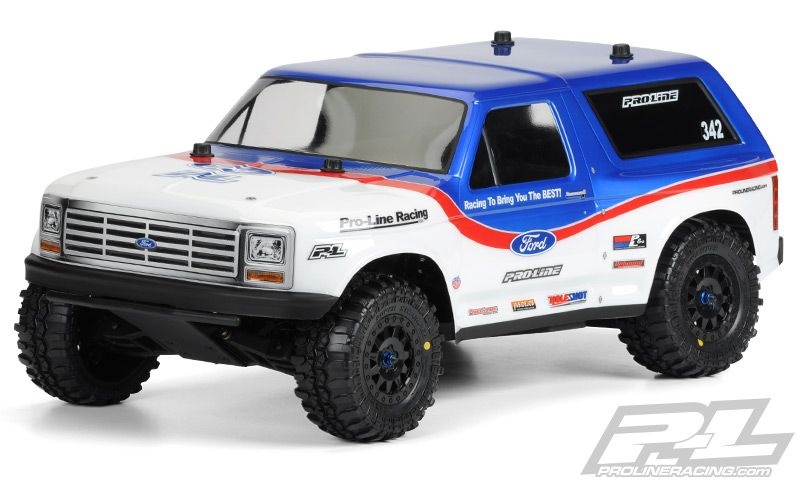 Pro-Line 1981 Ford Bronco (klar) TRX Slash, Pro-2 SC, SC10 (mit lg. Karo-Halter) 3423-00