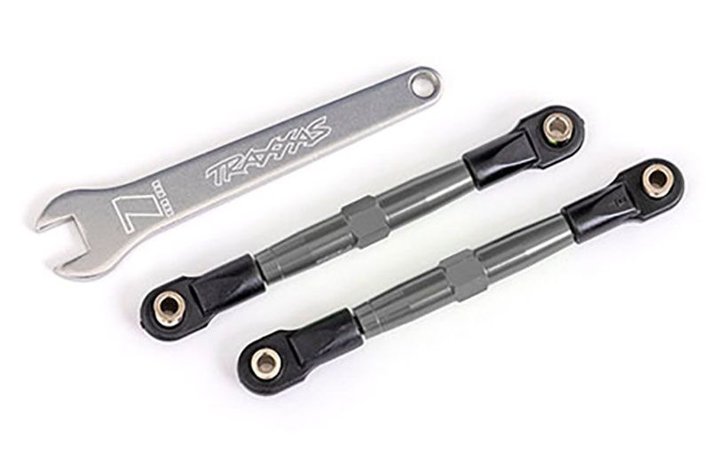 Traxxas Vorspurstange vo Alurohr charcoal grau eloxiert 2445A