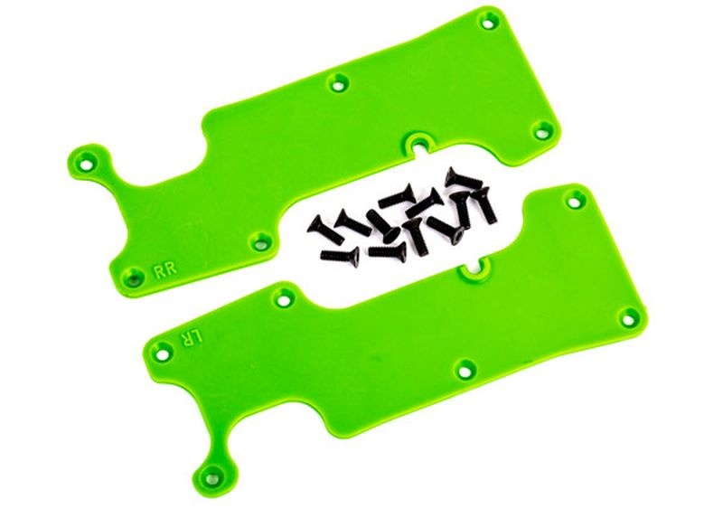 Traxxas Querlenker-Abdeckung grün hinten l/r + Schrauben 9634G