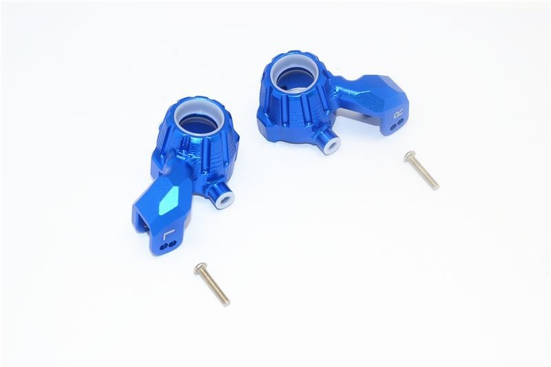 GPM Alu Lenkhebel vorn blau Traxxas MAXX