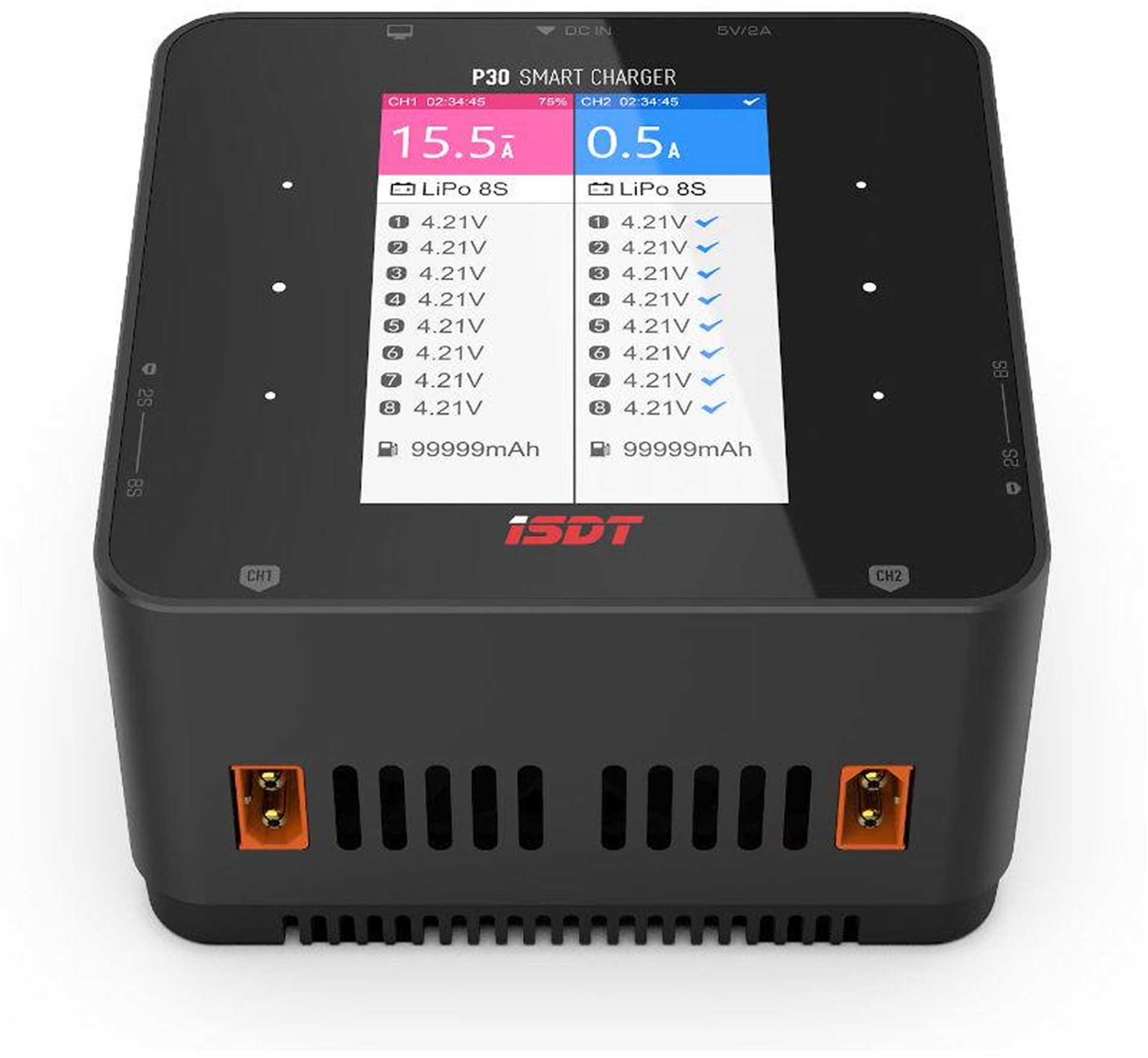 ISDT P30 DUAL CHANNEL 1000+1000W SMART CHARGE MIT BLUETOOTH ANBINDUNG Ladegerät P30