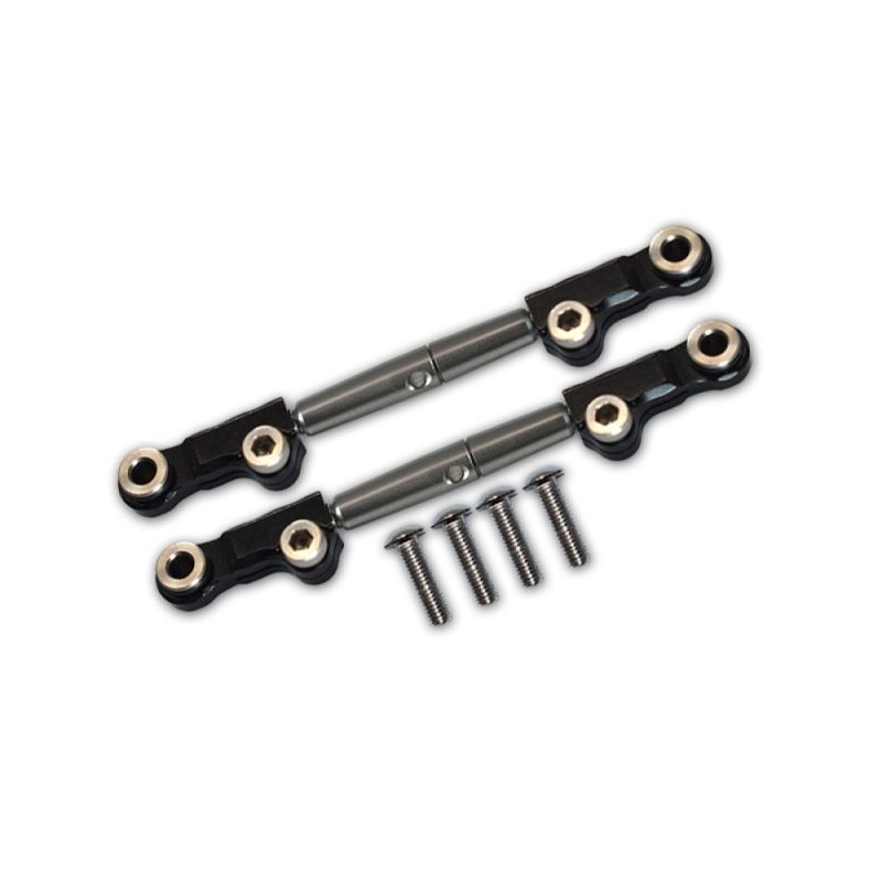 GPM Alu/Stahl Sturzstangen hi einstellbar schwarz Losi Mini-T 2.0 & Mini-B LM057SBK