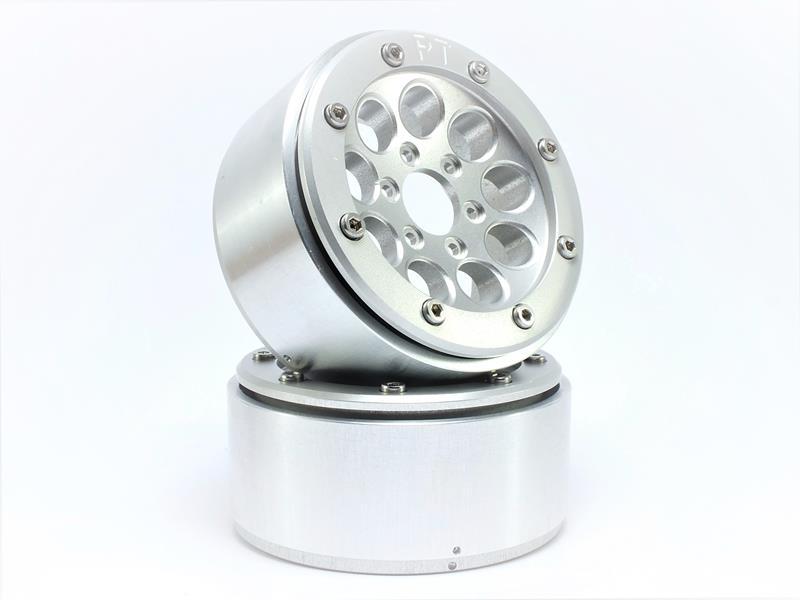 Metsafil Beadlock Wheels GUN silber/silber 1.9 (2 St.) ohne Radnabe MT5020SS